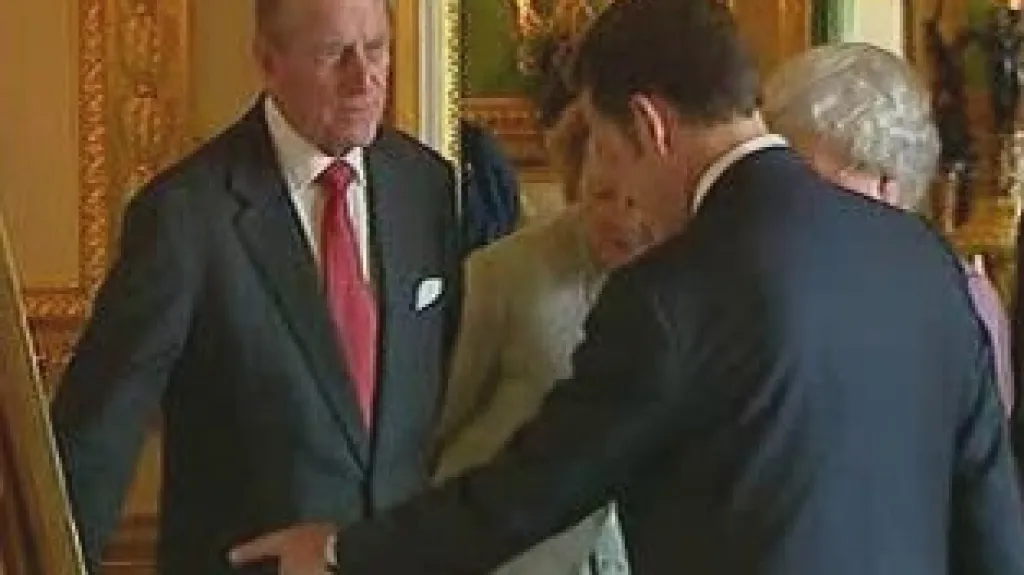 Princ Philip a Nicolas Sarkozy