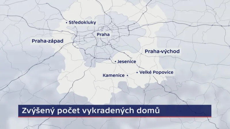 Zvýšený počet vykradených domů