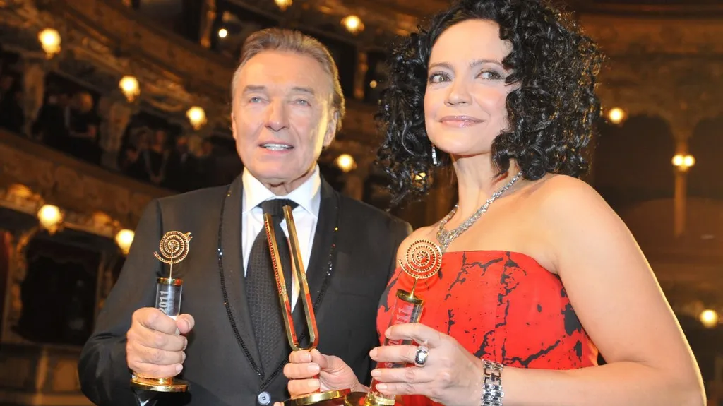 Karel Gott a Lucie Bílá