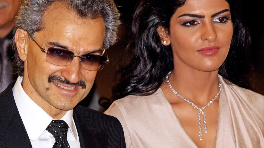 Valíd bin Talál s manželkou