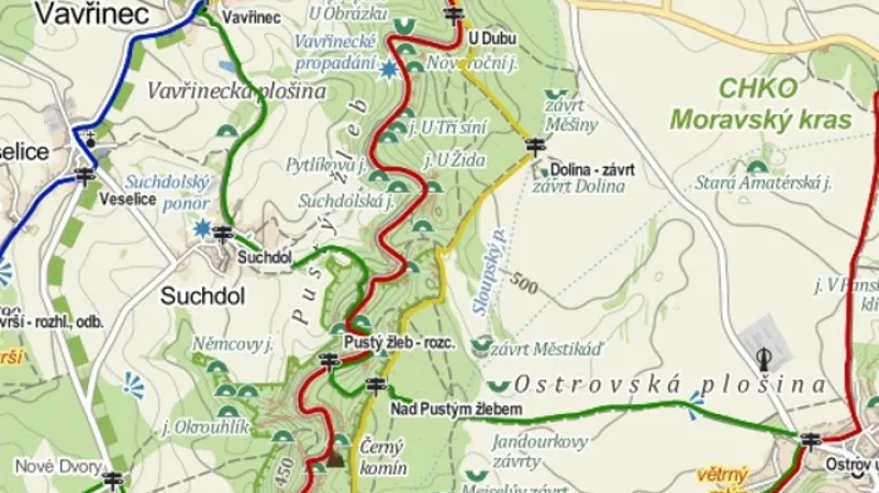 Moravský kras je plný závrtů