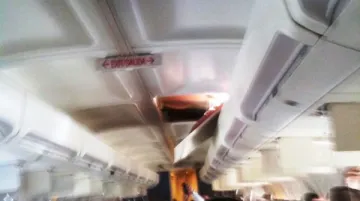 Díra v trupu letadla společnosti Southwest Airlines