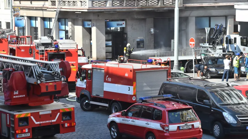 Požár plynu v Dejvicích