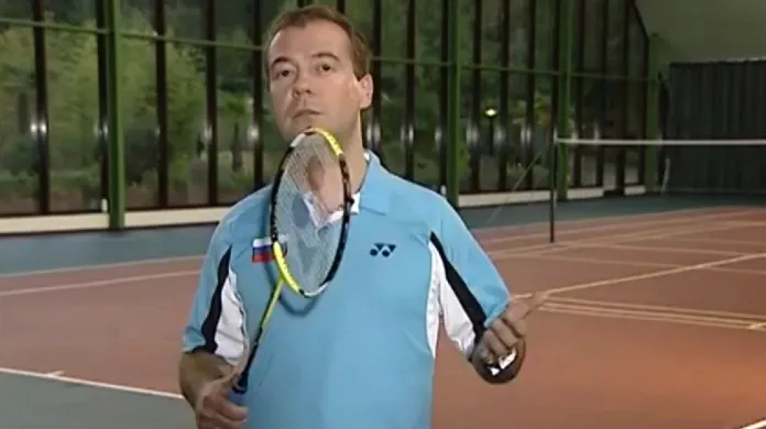 Dmitrij Medveděv je milovníkem badmintonu