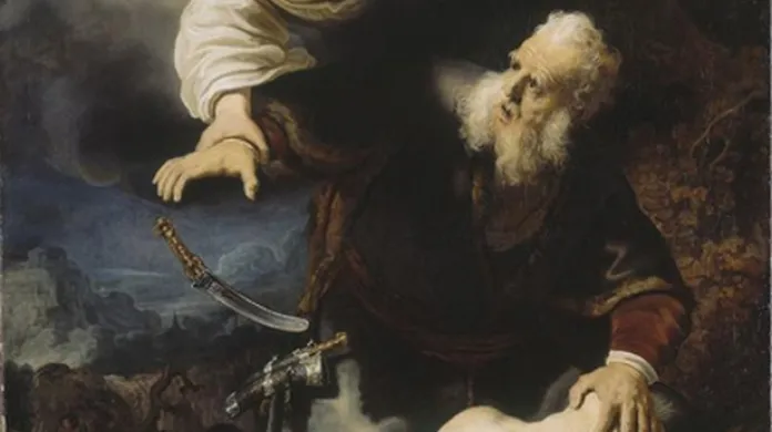Rembrandt / Obětování Izáka (1635)