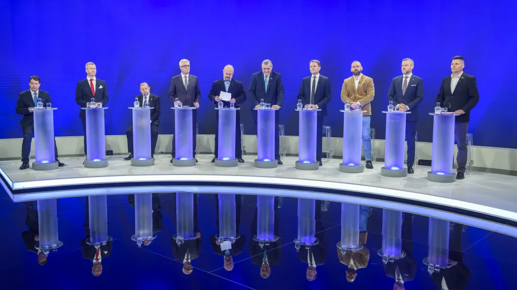 Debata kandidátů na slovenského prezidenta na RTVS