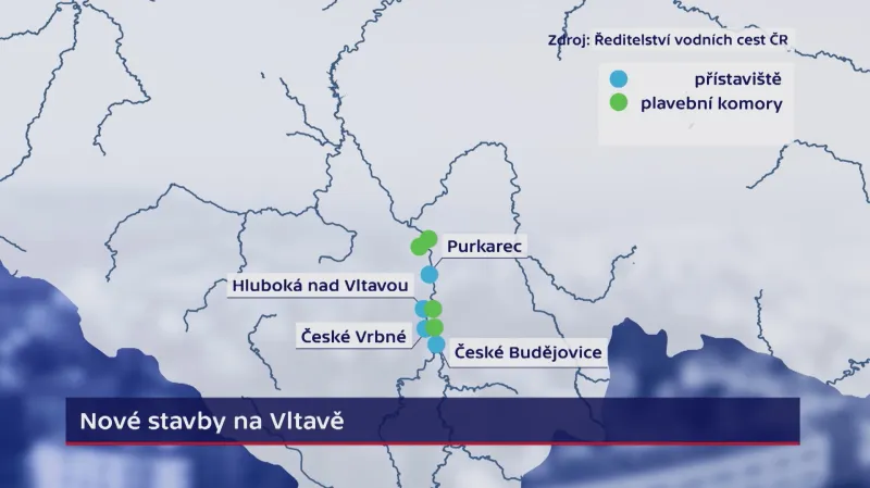 Nové stavby na Vltavě