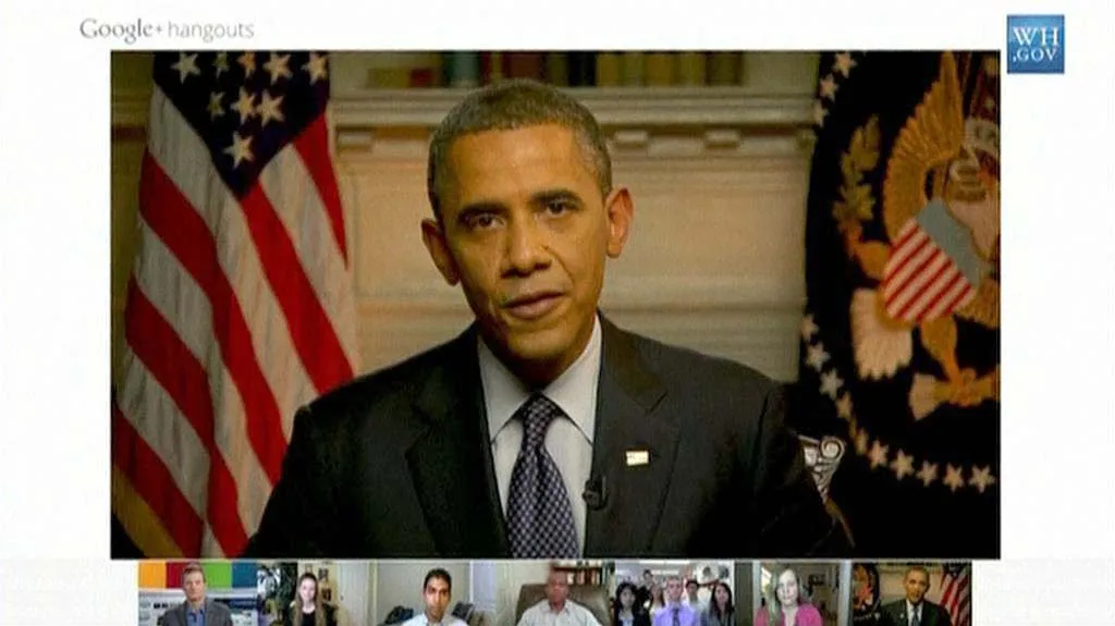 Obama chatoval s občany