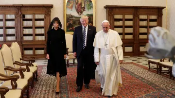 Donald a Melania Trumpovi u papeže Františka