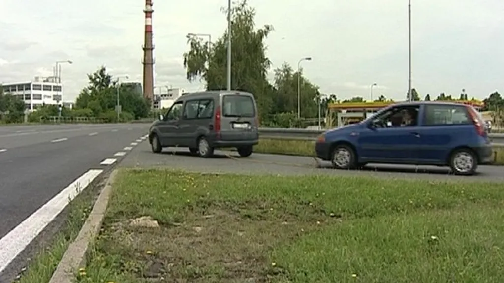 Nepřehledný nájezd v |Písku