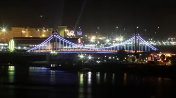 Most vedoucí na Diamantový ostrov v kambodžské metropoli
