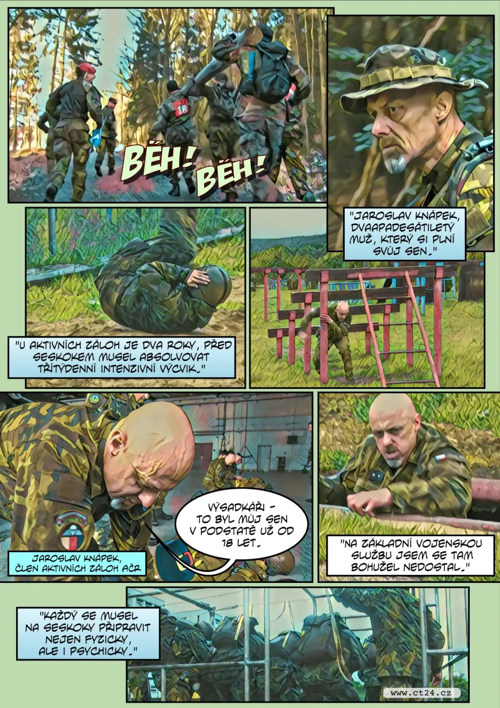 Komiks: Armáda chce zdvojnásobit aktivní zálohy