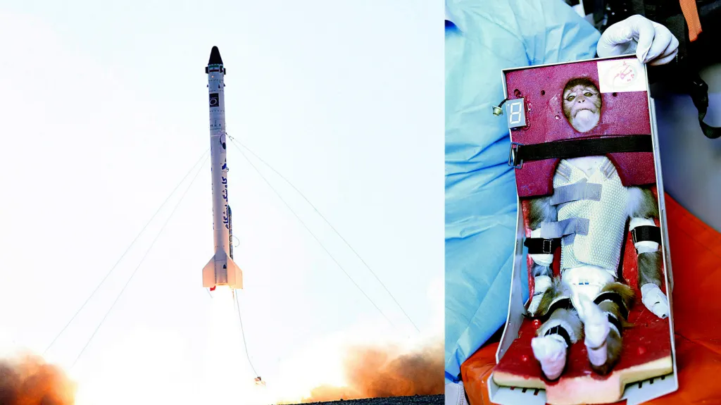 Raketa Pišgam a opice