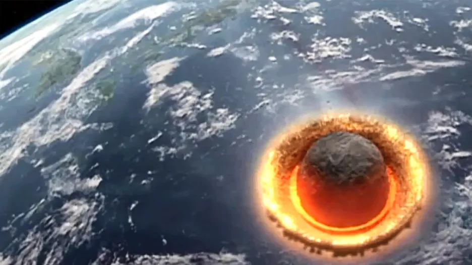 Simulace nárazu asteroidu