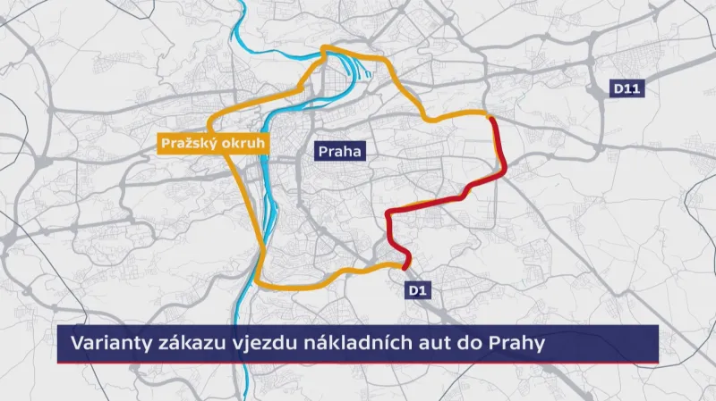 Přísnější varianta zakazuje i sjíždění mezi D1 a D11