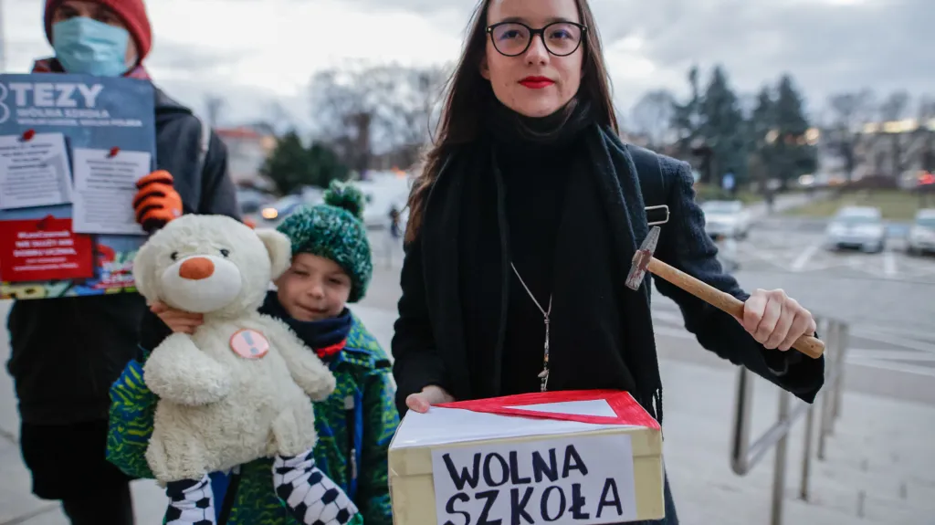 Protest proti spornému polskému zákonu