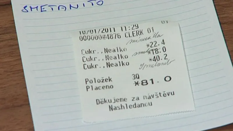 Účtenka ve věznici