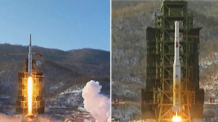 Start severokorejské rakety Unha-3