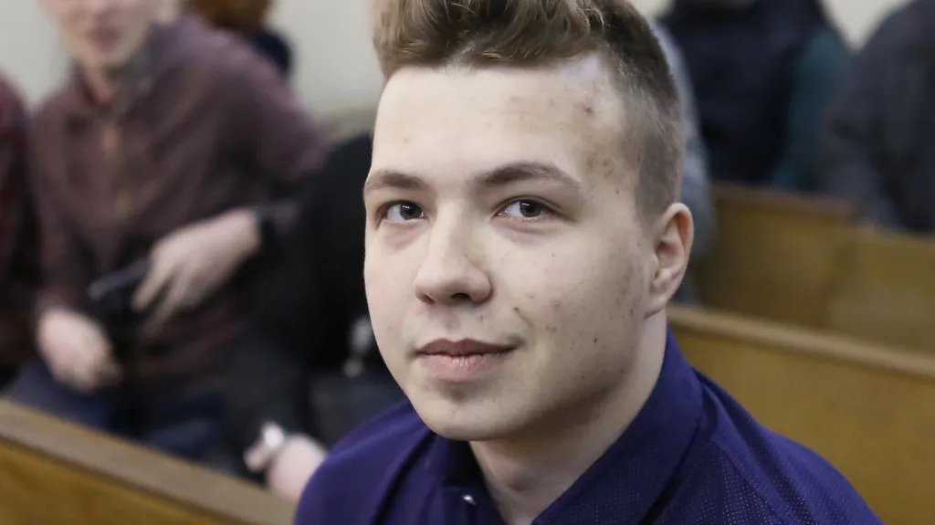 Vězněný běloruský novinář Raman Pratasevič