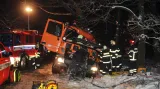 K havárii došlo v noci u obce Hradešín na Kolínsku
