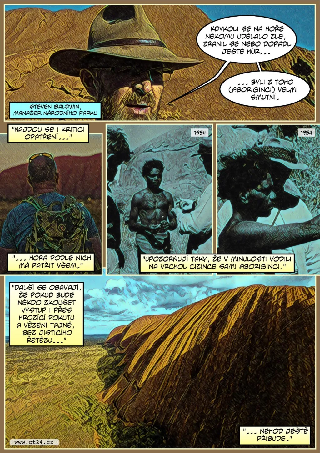 Slavná australská hora Uluru se uzavírá pro turisty, dělali tam nepořádek