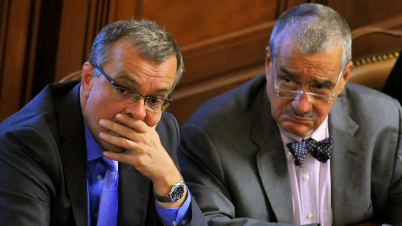 Miroslav Kalousek s Karlem Schwarzenbergem