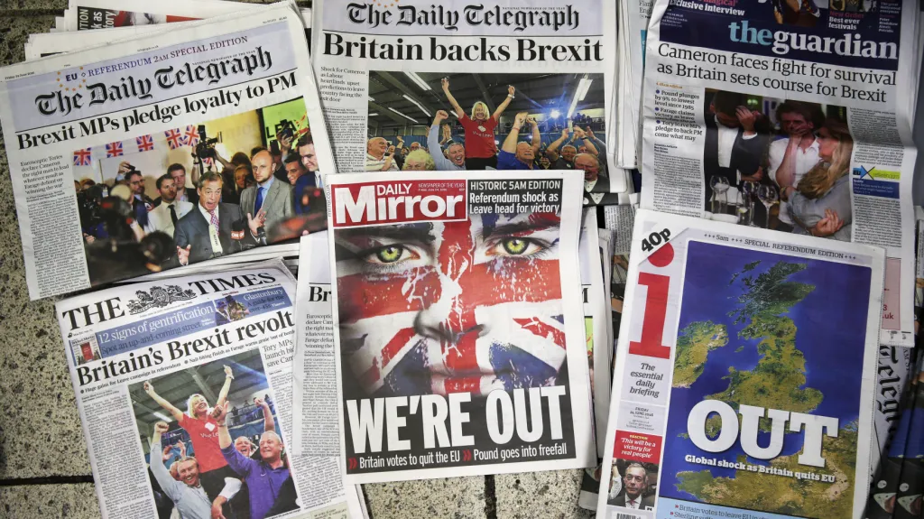 Reakce britských médií na brexit