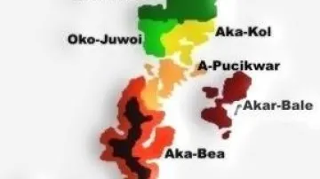 Mapa andamanských jazyků