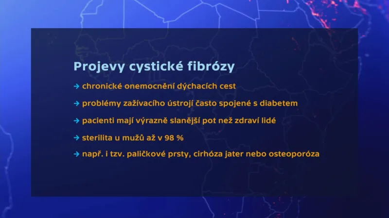 Projevy cystické fibrózy