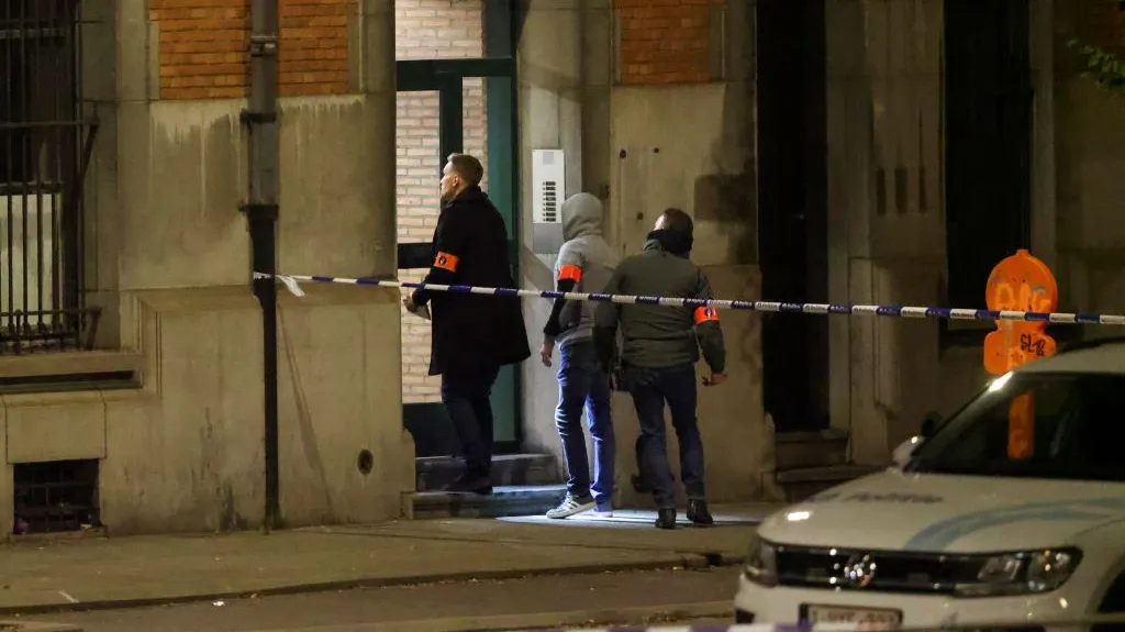 Belgická policie zajišťuje oblast po střelbě v Bruselu
