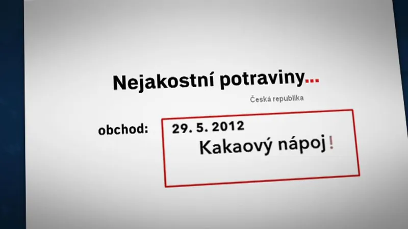 Web s nekvalitními potravinami