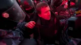 Potlačení demonstrace v Kyjevě