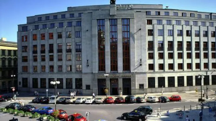 Hlavní budova ČNB v Praze Na Příkopě.