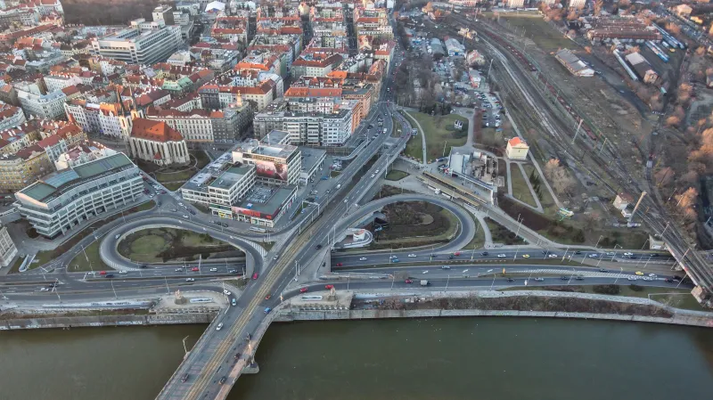 Oblast kolem metra Vltavská