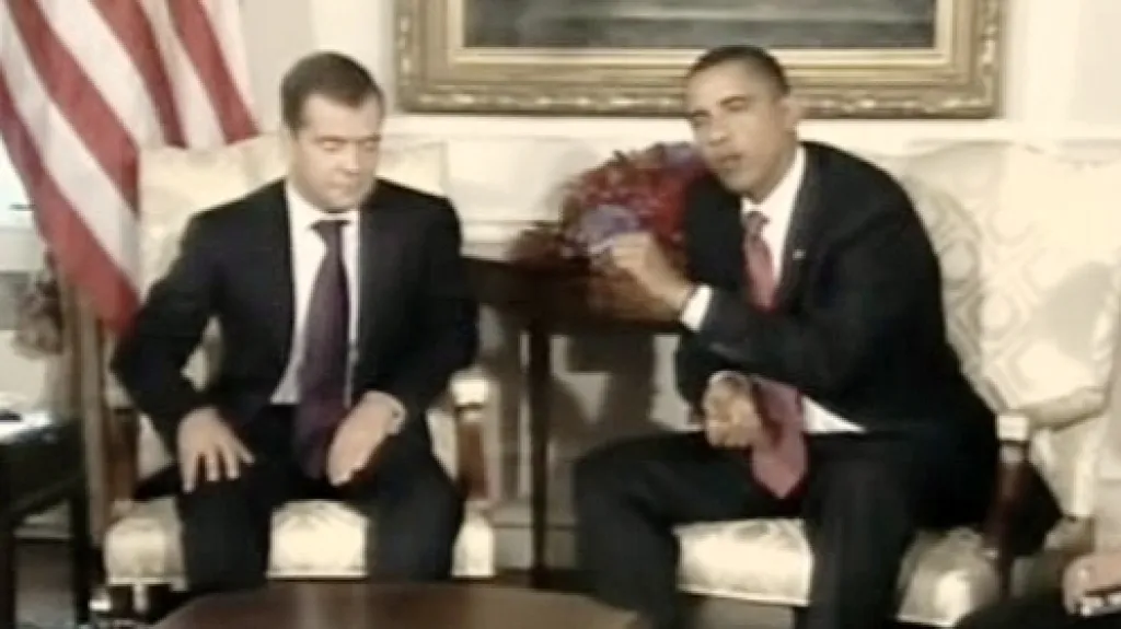 Dmitrij Medveděv a Barack Obama