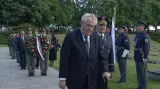Miloš Zeman se zúčastnil tryzny v Terezíně