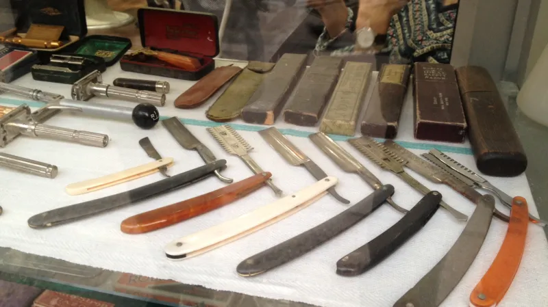 Břitvy v americkém holičství