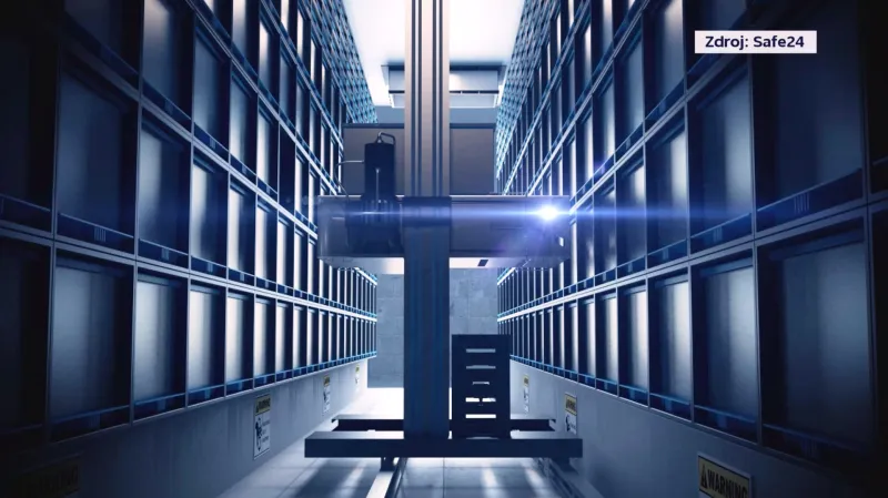 V nebankovním trezoru podává klientům schránky robot