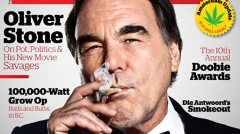 Oliver Stone na obálce High Times