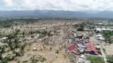 Škody ve městě Palu