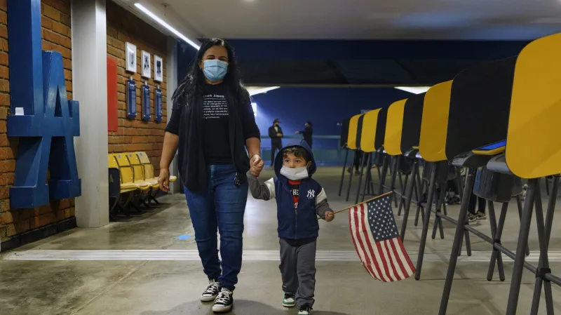 Předčasné hlasování v Los Angeles