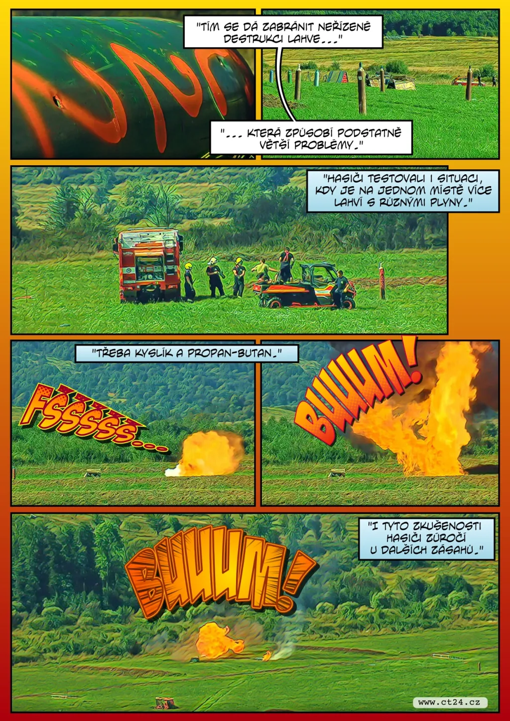 Jak snížit riziko exploze tlakové lahve?