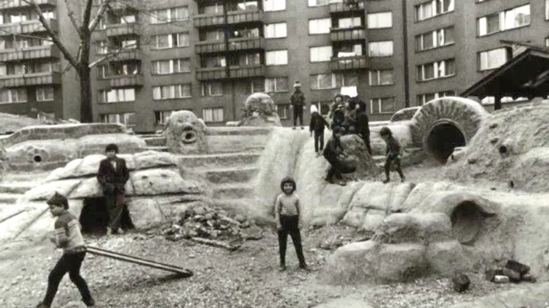 Hřiště Kurta Gebauera na Fifejdách na archivním snímku