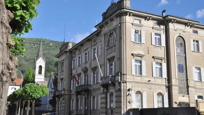 Budova federálního trestního soudu ve švýcarské Bellinzoně