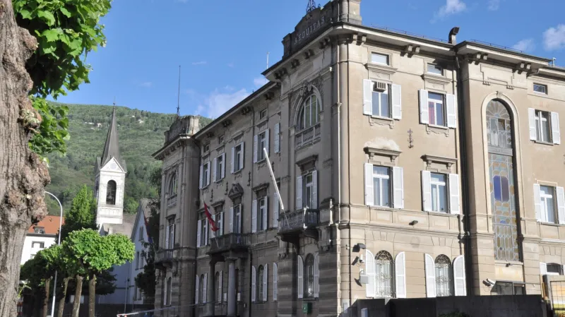 Budova federálního trestního soudu ve švýcarské Bellinzoně