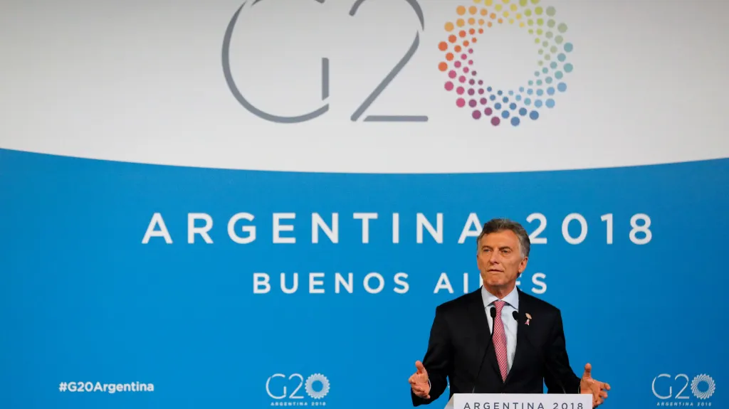 Argentinský prezident Mauricio Macri na sumitu G20 v Buenos Aires
