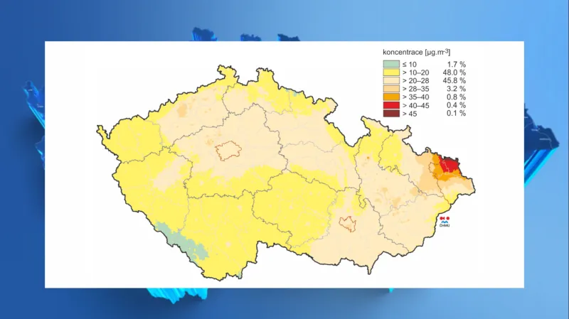 Mapa znečištění ovzduší