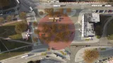 Mendlovo náměstí doplní červeně dlážděný kruh