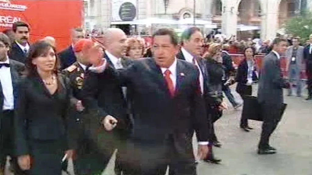 Hugo Chávez a Oliver Stone