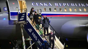 Přílet prvního repatriačního letu z Blízkého východu